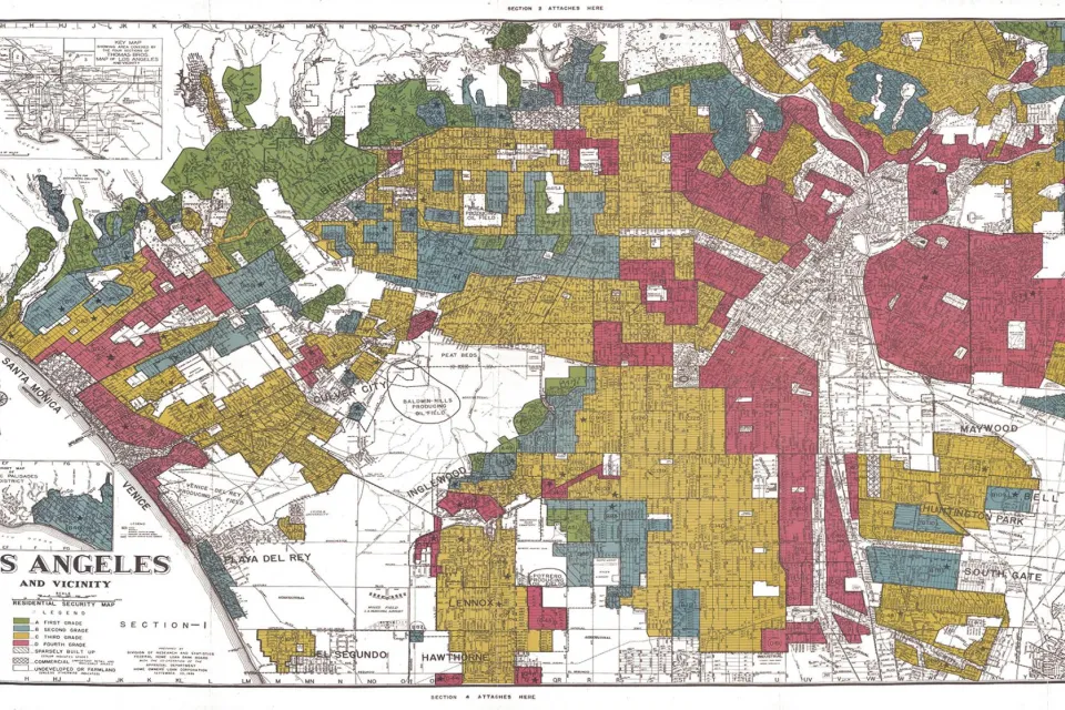Los Angeles in 1939, as determined by the Home Owners’ Loan Corporation (HOLC).